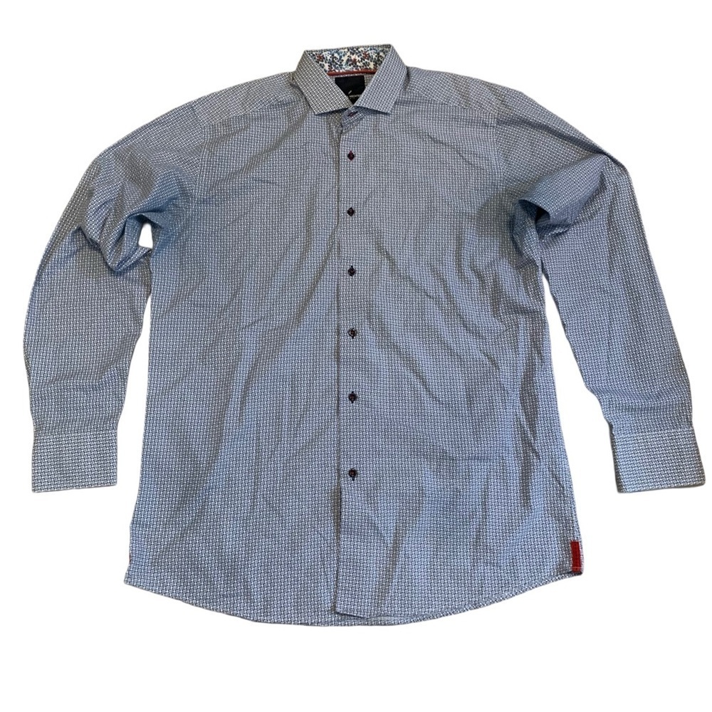 Daniel Hechter Paris Men's Long Sleeve Button-Up Shirt - Size XL